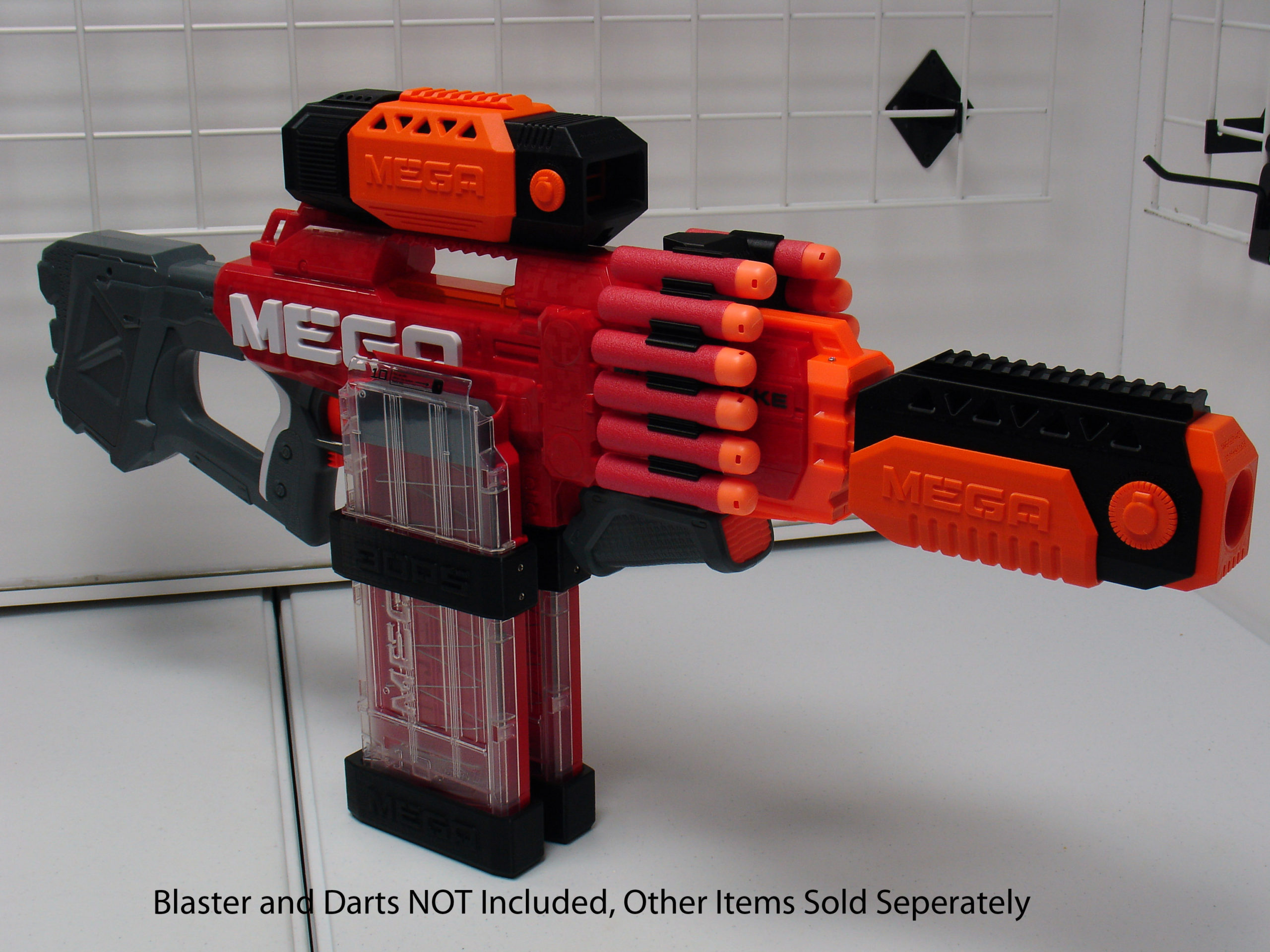 3D Printed 3 5 7 or 11 Round Mega Dart Holder for Nerf 