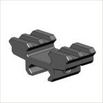 Low Profile Single to Dual Picatinny Croak Mount