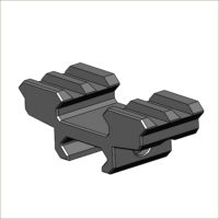 Low Profile Single to Dual Picatinny Croak Mount