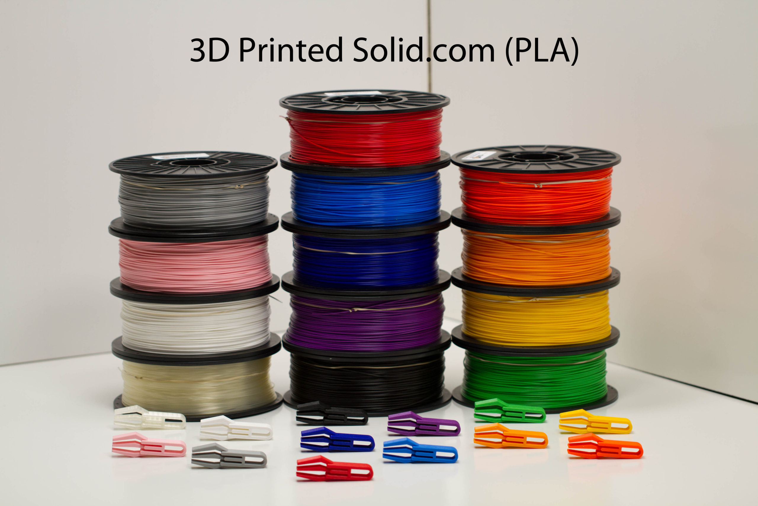 Premium 3D Printing Filament (PLA) 1.75mm 3D Printed Solid's MADE IN THE  USA 1kg